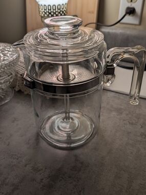 PYREX Vintage Glass Percolator